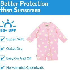 Pink Daisy UV Swimsuit 6-24m