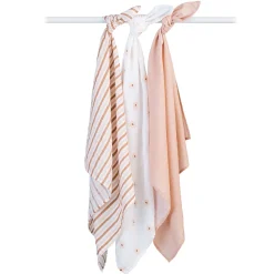 3pk Daisies-cotton Muslin Swad