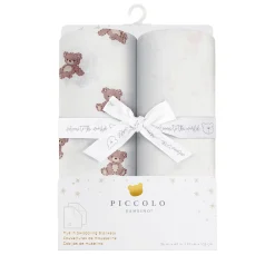 2pk Muslin Swaddles-bear