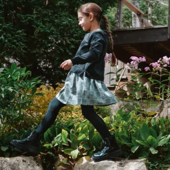 Plaid Combo Romance Dress 7-14y