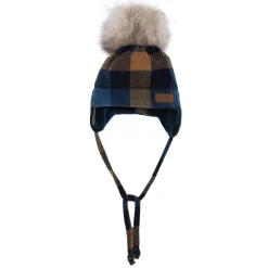 Plaid Fleece Beanie 12-24m