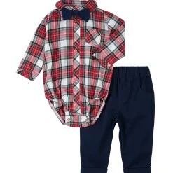 Plaid Shirt Set 3-24m