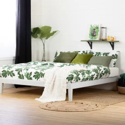 Platform King Bed - Vito Pure White