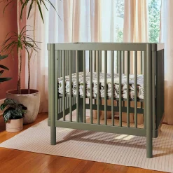 Pogo 8-in-1 Convertible Crib with All-Stages Conversion Kits - Olive