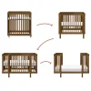 Pogo 8-in-1 Convertible Crib with All-Stages Conversion Kits - Natural Walnut