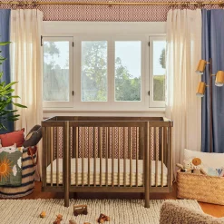 Pogo 8-in-1 Convertible Crib with All-Stages Conversion Kits - Natural Walnut