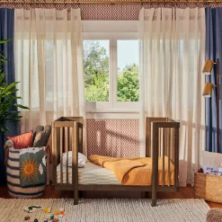 Pogo 8-in-1 Convertible Crib with All-Stages Conversion Kits - Natural Walnut