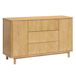 Pogo Tambour Assembled Dresser - Honey