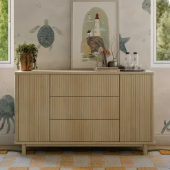 Pogo Tambour Assembled Dresser - Blonde