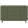 Pogo Tambour Assembled Dresser - Olive