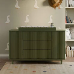 Pogo Tambour Assembled Dresser - Olive