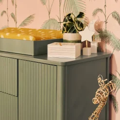 Pogo Tambour Assembled Dresser - Olive