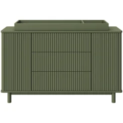 Pogo Tambour Assembled Dresser - Olive