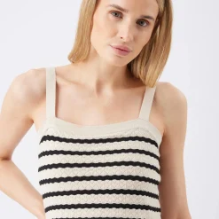 Pointelle Knit Nursing Dress