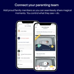 Pro Smart Wall Mount Baby Monitor - White