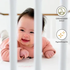 Pure Core Non-Toxic Mini Crib Mattress - Hybrid Cover
