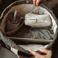 Quilt Tote bag - Kaki