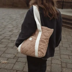 Quilt Tote bag - Tan