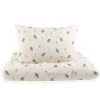 Quilted Comforter & Pillowcase - Muslin Fern