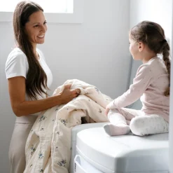 Quilted Comforter & Pillowcase - Muslin Fern