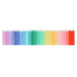 Rainbow Twisted Mini Candles (50)