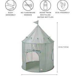 Recycled Fabric Play Tent - Green