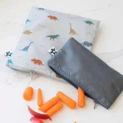 Reusable Snack Bags 5-Pack - Dinosaurs
