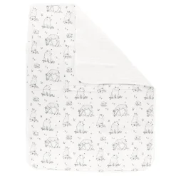 Reversible Muslin Waffle Blanket - Forest