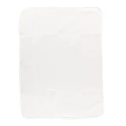 Reversible Muslin Waffle Blanket - Grey / White