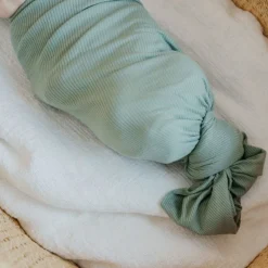 Rib Knit Blanket - Clover