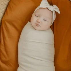 Rib Knit Blanket - Moonstone