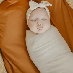 Rib Knit Blanket - Moonstone