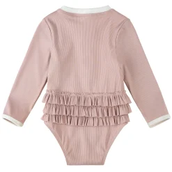Ribbed Long Sleeve Uv Swimsuit 0-24m
