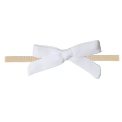 Ribbon Nylon Bow - Dove
