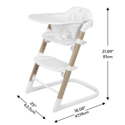 RightSeat Multistage 3-IN-1 High Chair - Sea Salt White