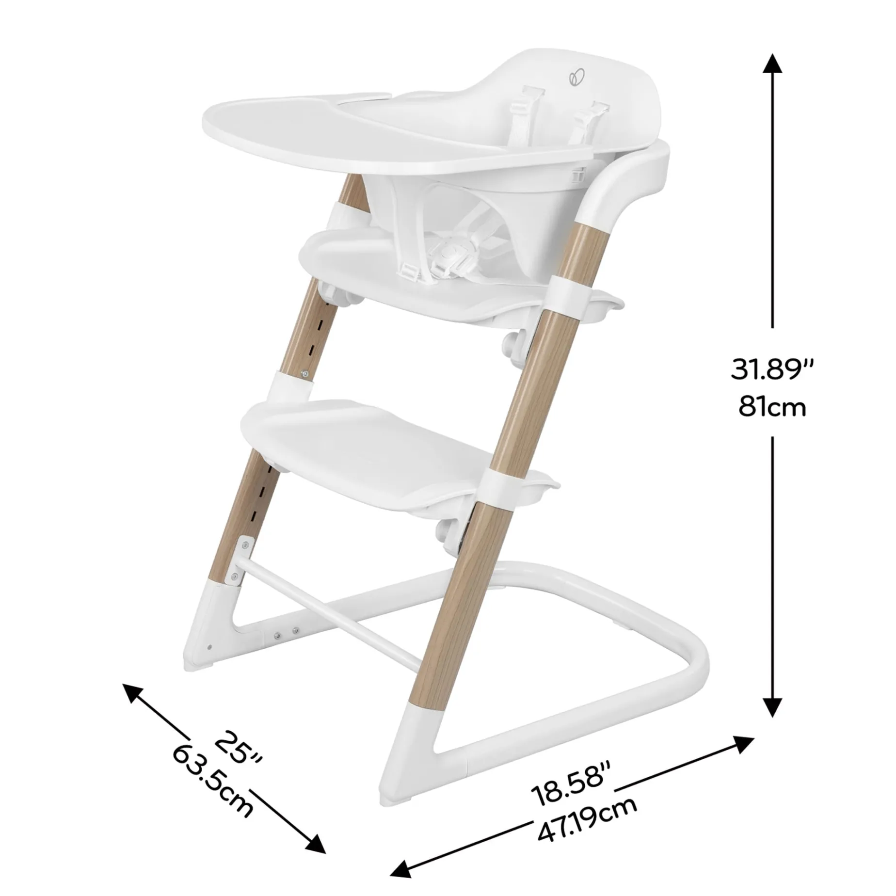 RightSeat Multistage 3-IN-1 High Chair - Sea Salt White