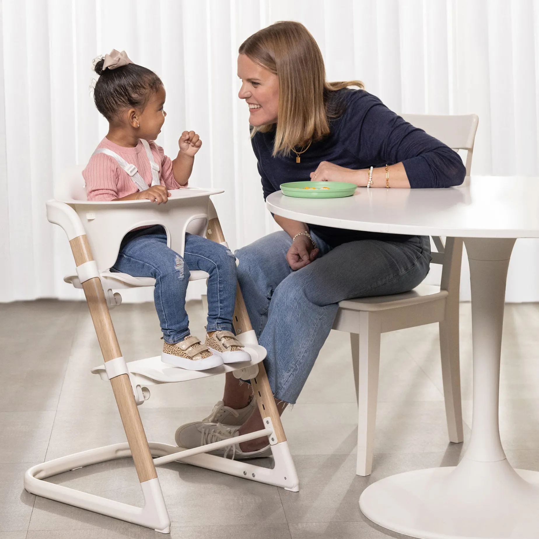 RightSeat Multistage 3-IN-1 High Chair - Sea Salt White