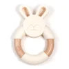 Ring Teether - Ivory Bunny