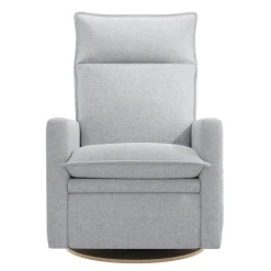 Rocking and Swivel Armchair Arya - Arlo Heather Silver