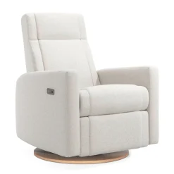 Rocking and Swivel Armchair Nelly - Alta™ 10 091 / Natural (Clement Exclusive) - Motorized Electric