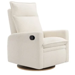 Rocking and Swivel Armchair Arya - Puppy Pearl
