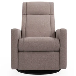 Rocking and Swivel Armchair Nelly - Arlo Beige - Motorized Electric