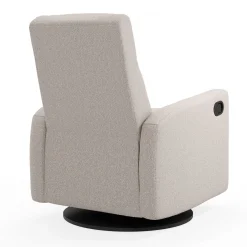 Rocking and Swivel Armchair Nelly - Beyond Sheep Vanilla / Black