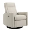 Rocking and Swivel Armchair Nelly - Nubia Ivory / Black - Motorized Electric