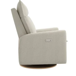 Rocking and Swivel Armchair Arya - Nubia Ivory