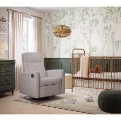 Rocking and Swivel Armchair Nelly - Como Dove Grey / Black