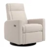 Rocking and Swivel Armchair Nelly - Beyond Sheep Vanilla / Black - Motorized Electric