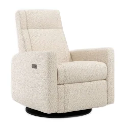 Rocking and Swivel Armchair Nelly - Puppy Sand - Motorized Electric