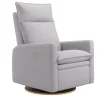 Rocking and Swivel Armchair Arya - Como Dove Grey - Motorized Electric