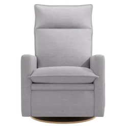 Rocking and Swivel Armchair Arya - Como Dove Grey - Motorized Electric